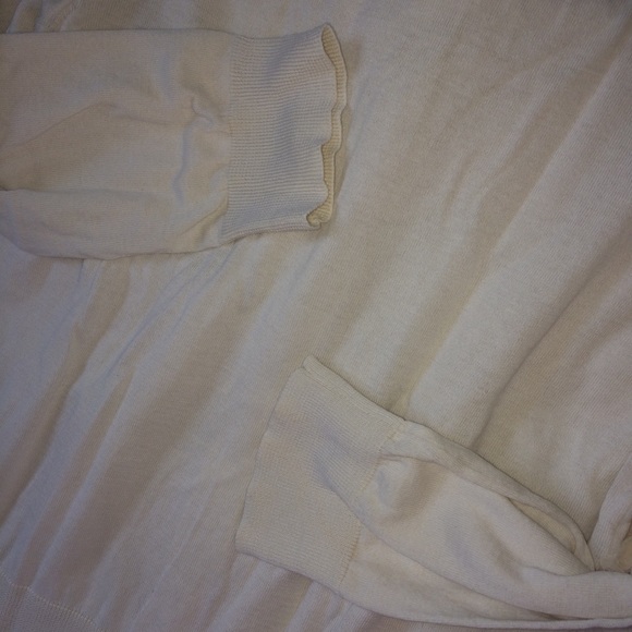 sale J crew ivory cardigan szM frill duo - Picture 4 of 6